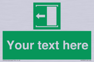 Custom Slide to Open Sign